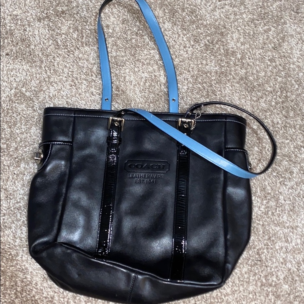 COACH All Leather Lunch Gallery Tote